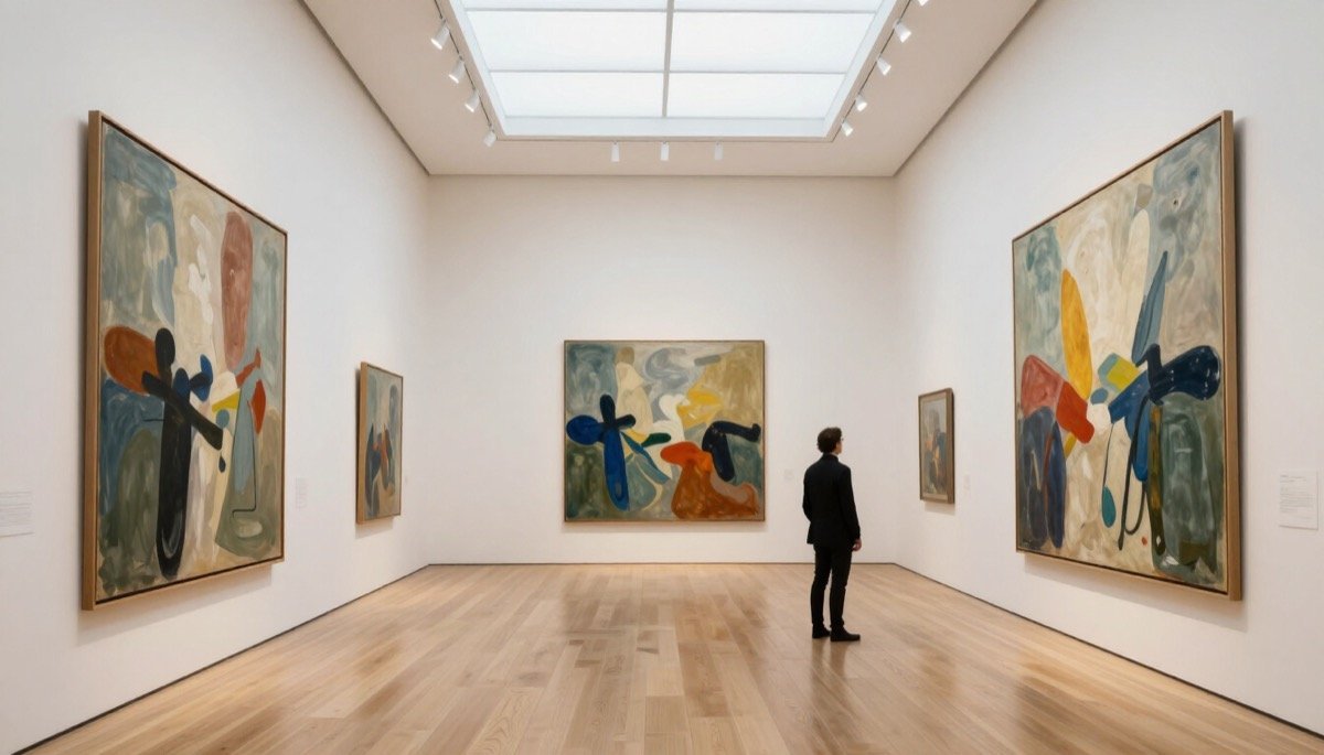 The gallery interior